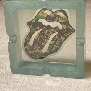Camo Rolling Stones Resin Ashtray/Trinket dish